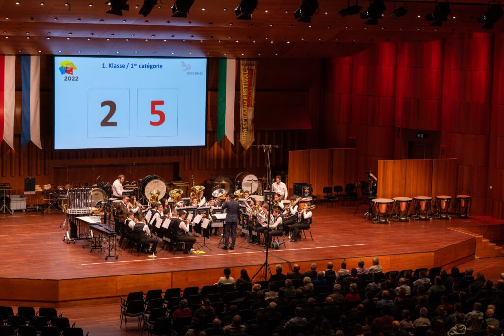 La Formation B lors du Championnat suisse 2022 à Montreux.